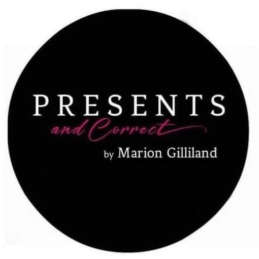 Presents and Correct by Marrion Gilliland logo